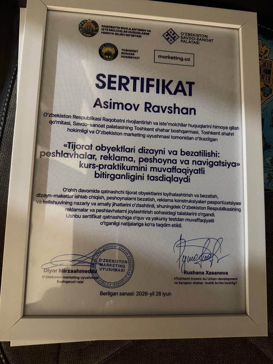 PESHLAVHA.UZ Паспортизация вывесок